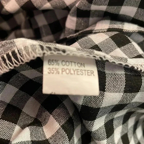 Zanzea Black & White Checkered Overall Dress Size  Large - Picture 9 of 9